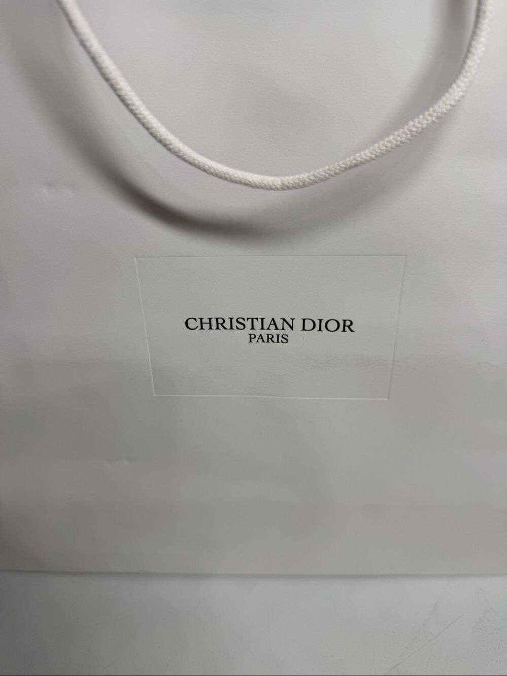 Christian Dior Paris White Shopping Bag Luxury Designer Gift Bag 14″ X 15″ - Picture 2 of 6